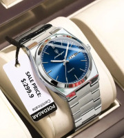 New POEDAGAR 930 Men's New Luxury Luminous Date Week Stainless Steel Quartz Watch For Men